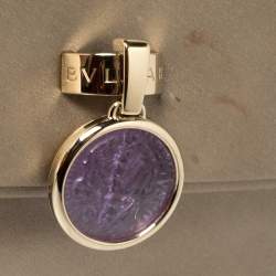 Bvlgari Grey Satin Monete Clutch