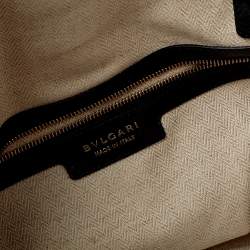 Bvlgari Multicolor Canvas And Leather Leoni Top Handle Bag