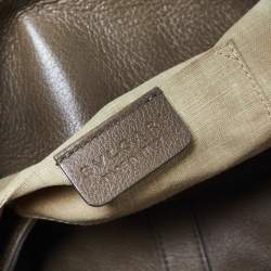 Bvlgari Dark Beige Leather Chandra Hobo