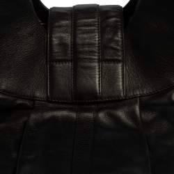 Pre Owned Bvlgari Black Leather Chandra Hobo