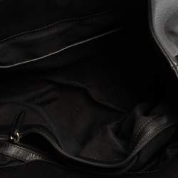 Pre Owned Bvlgari Black Leather Chandra Hobo