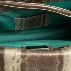 Bvlgari Grey Karung Large Serpenti Forever Shoulder Bag 