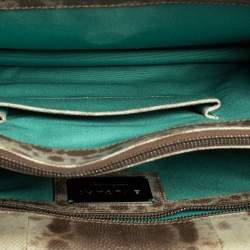 Bvlgari Grey Karung Large Serpenti Forever Shoulder Bag 