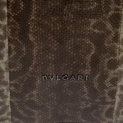 Bvlgari Grey Karung Large Serpenti Forever Shoulder Bag 