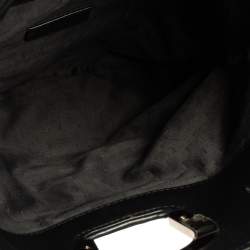 Pre Owned Bvlgari Black Leather and Python Leoni Lion Head Flap Clutch