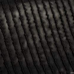 Pre Owned Bvlgari Black Leather and Python Leoni Lion Head Flap Clutch