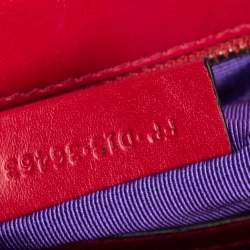 Bvlgari Red Leather Medium Serpenti Forever Shoulder Bag