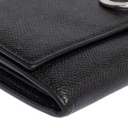 Pre Owned Bvlgari Black Leather Bvlgari Bvlgari Continental Wallet