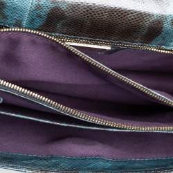 Bvlgari Green Karung Medium Serpenti Forever Shoulder Bag