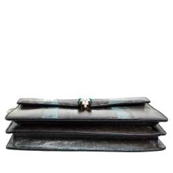 Bvlgari Green Karung Medium Serpenti Forever Shoulder Bag
