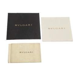 Pre Owned Bvlgari Black Leather Chain Tote