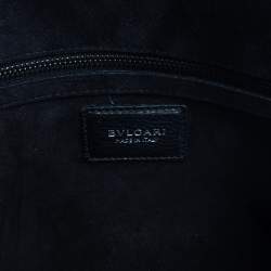 Pre Owned Bvlgari Black Leather Chain Tote