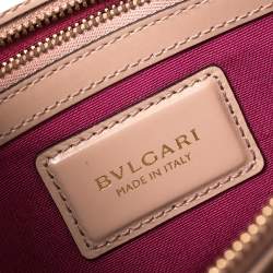 Bvlgari Beige Leather Medium Serpenti Forever Shoulder Bag