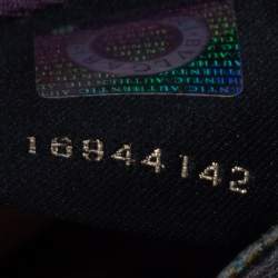 Pre Owned Bvlgari Green Karung Medium Serpenti Forever Shoulder Bag