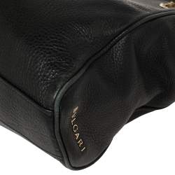 Pre Owned حقيبة  بلغاري مونيت جلد أسود بسلسلة