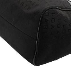 Bvlgari Black Monogram Canvas and Leather Satchel