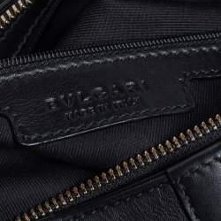 Bvlgari Black Leather Chandra Hobo