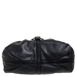 Bvlgari Black Leather Chandra Hobo