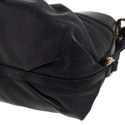 Bvlgari Black Leather Chandra Hobo