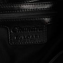 Bvlgari Black Leather Chandra Hobo