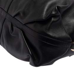 Bvlgari Black Leather Chandra Hobo