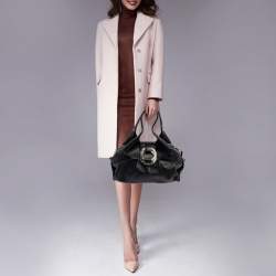 Bvlgari Black Leather Chandra Hobo