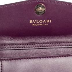 Bvlgari Purple Leather Serpenti Forever Chain Pochette 