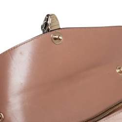 Pre Owned حقيبة كتف بلغاري فوريفر سيربينتي جلد بني متوسطة 