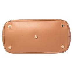 Bvlgari Tan Leather Isabella Rossellini Top Handle Bag