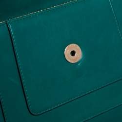 Bvlgari Green Leather Medium Serpenti Forever Shoulder Bag