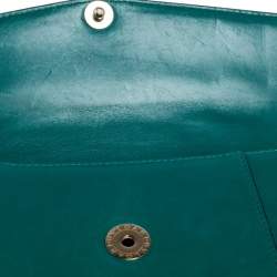 Bvlgari Green Leather Medium Serpenti Forever Shoulder Bag