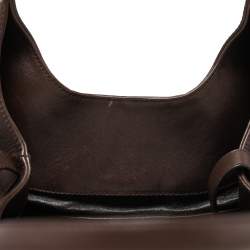 Bvlgari Olive Green/Brown Canvas and Leather Chandra Hobo