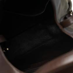 Bvlgari Olive Green/Brown Canvas and Leather Chandra Hobo