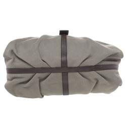 Bvlgari Olive Green/Brown Canvas and Leather Chandra Hobo