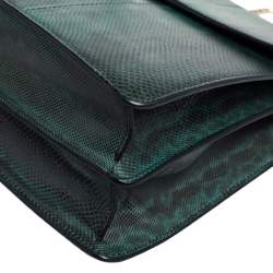 مملوكة مسبقًا Bvlgari Green Karung Large Serpenti Forever Shoulder Bag 