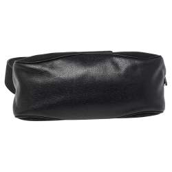 Pre Owned Bvlgari Black Logo Mania Canvas and Leather Flap Shoulder Bag