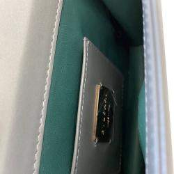 Bvlgari Black Leather Stingray Serpenti Forever Bag
