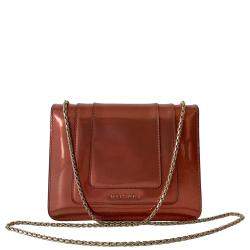 Bvlgari Metallic Gold Patent Leather Serpenti Forever Crossbody Bag