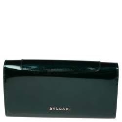 Bvlgari Green Patent Leather Serpenti Forever Continental Wallet