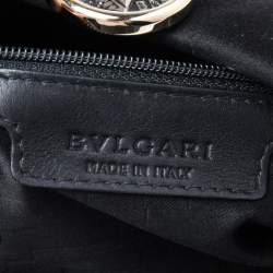 Pre Owned Bvlgari Black Satin Monete Clutch