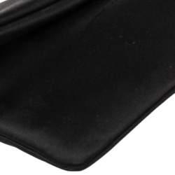 Pre Owned Bvlgari Black Satin Monete Clutch
