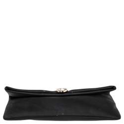 Pre Owned Bvlgari Black Satin Monete Clutch