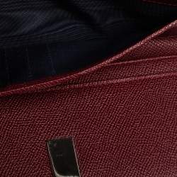 Pre Owned Bvlgari Ruby Wine Leather Bvlgari Bvlgari Continental Wallet