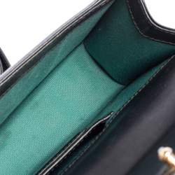 مملوكة مسبقًا Bvlgari Black Leather Serpenti Forever Chain Shoulder Bag