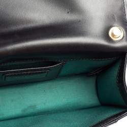 مملوكة مسبقًا Bvlgari Black Leather Serpenti Forever Chain Shoulder Bag