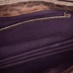 Bvlgari Beige/Brown Karung Medium Serpenti Forever Shoulder Bag