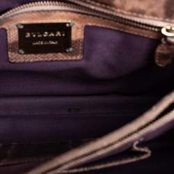 Bvlgari Beige/Brown Karung Medium Serpenti Forever Shoulder Bag