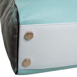 Pre Owned Bvlgari Tri Color Leather and Kurung Serpenti Scaglie Tote