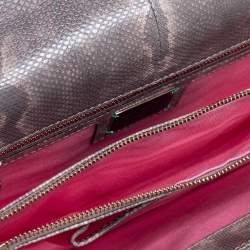 Pre Owned حقيبة كتف بلغاري سيربنتي فوريفر كارونغ بيج/أخضر متوسطة