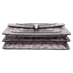 Pre Owned حقيبة كتف بلغاري سيربنتي فوريفر كارونغ بيج/أخضر متوسطة